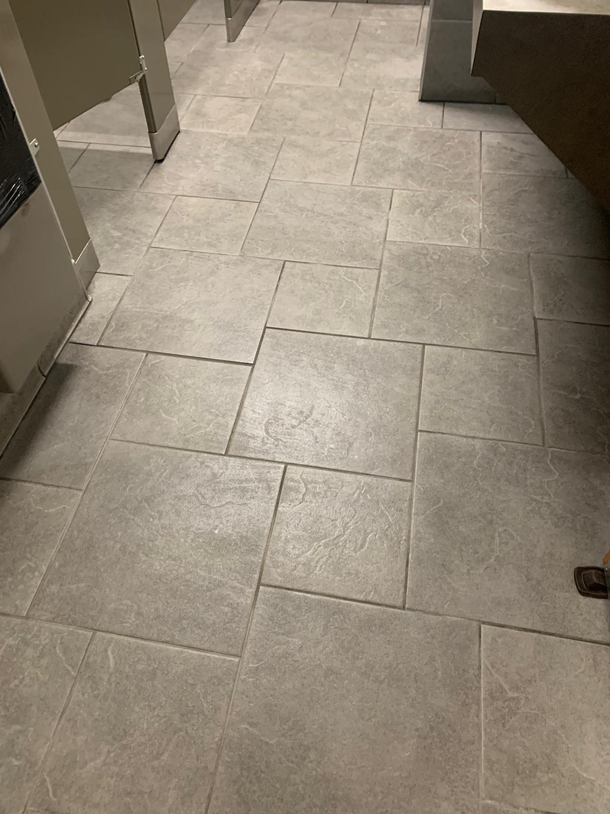 Sleek bathroom after professional cleaning