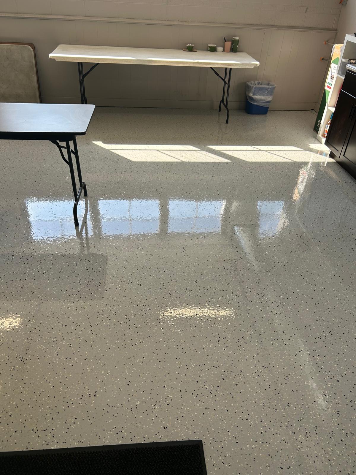 Professional floor restoration complete